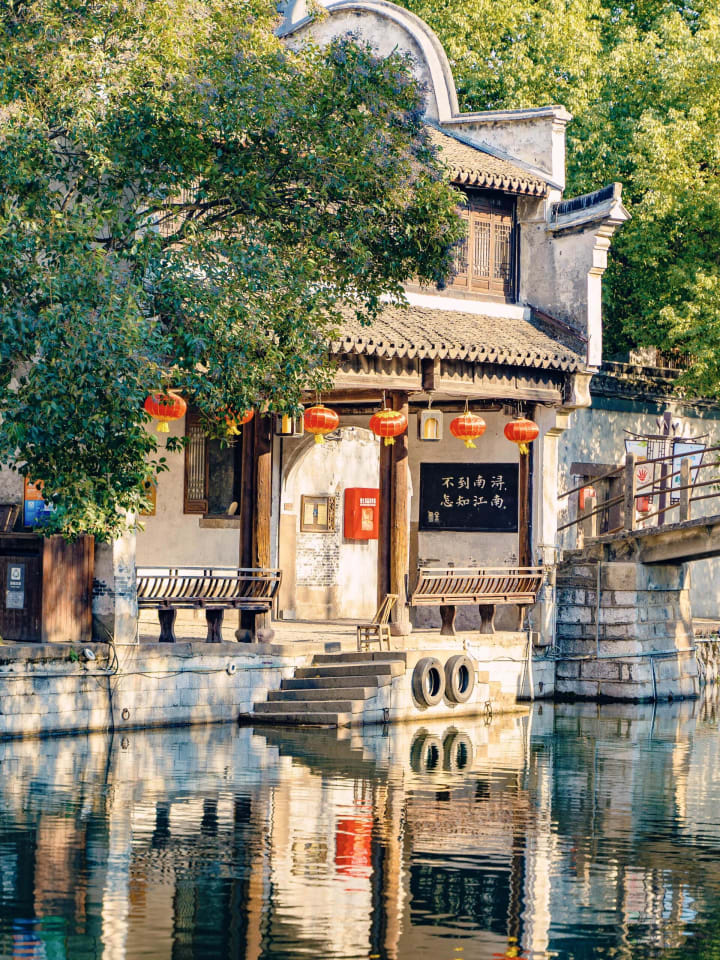 A scenic view of nanxun ancient town