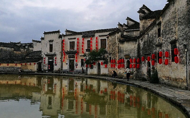 A scenic view of nanxun ancient town