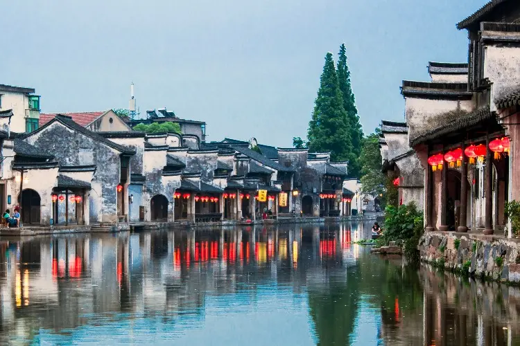 A scenic view of nanxun ancient town
