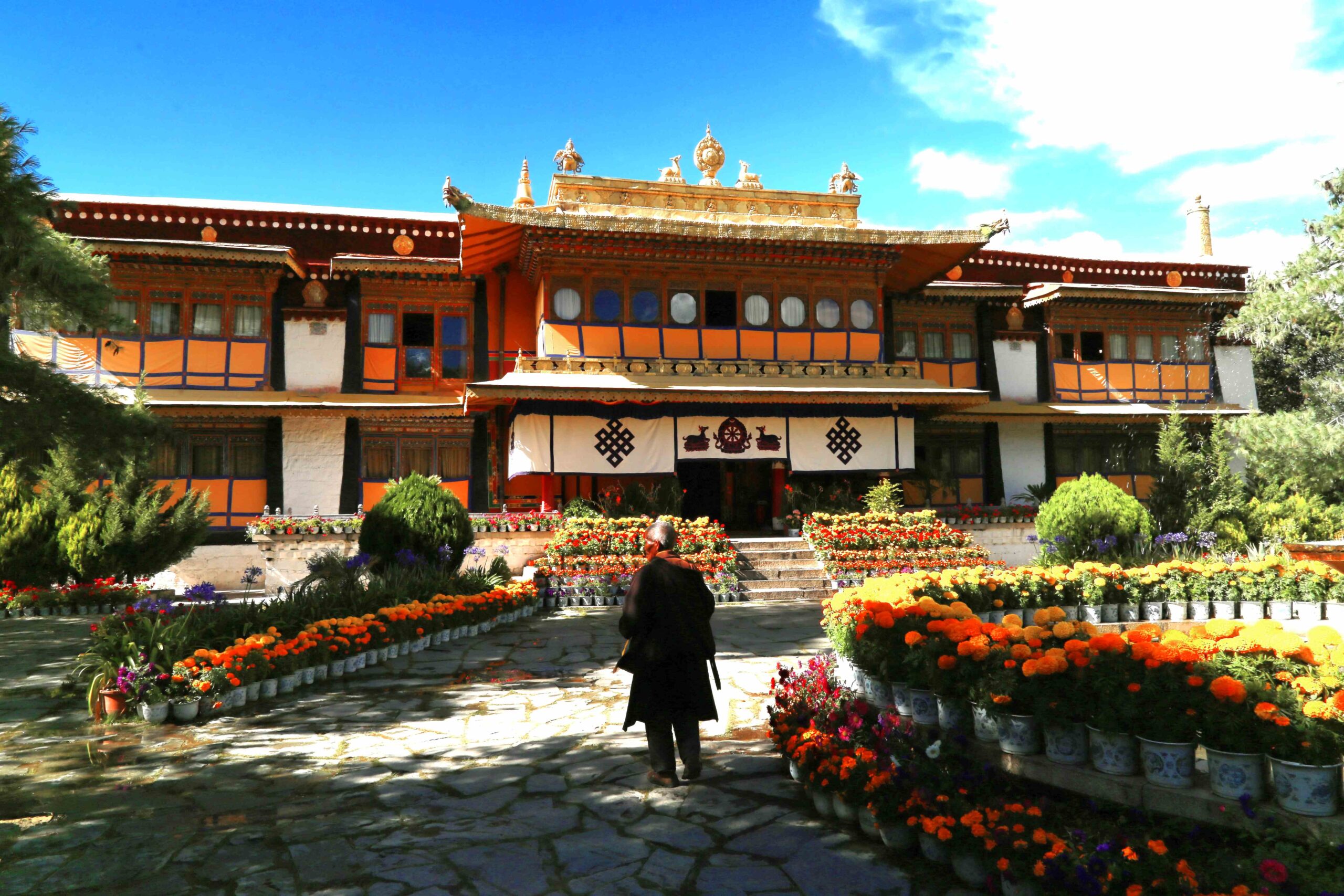 A scenic view of norbulingka