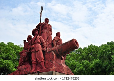 A scenic view of opium war sites