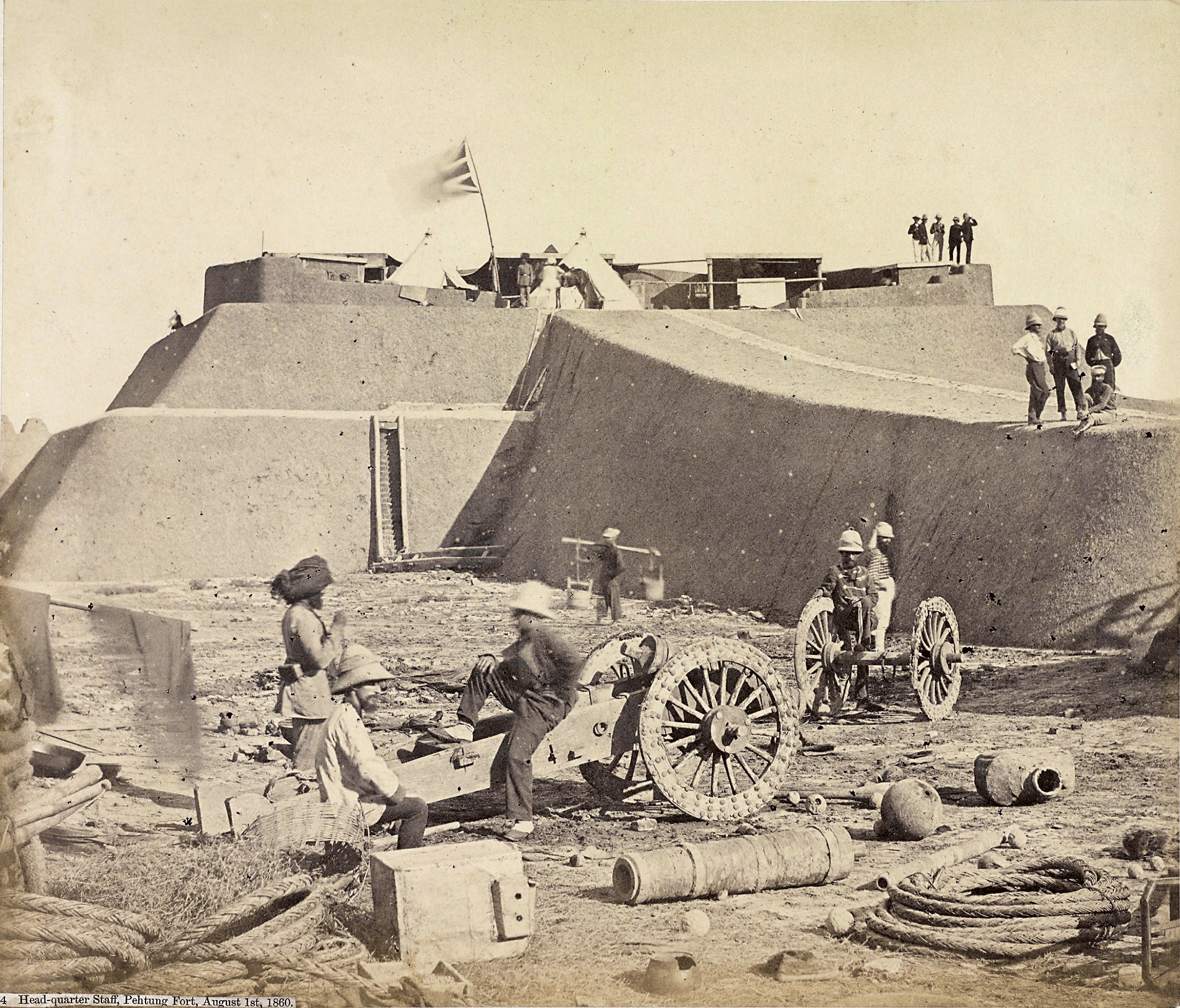 A scenic view of opium war sites