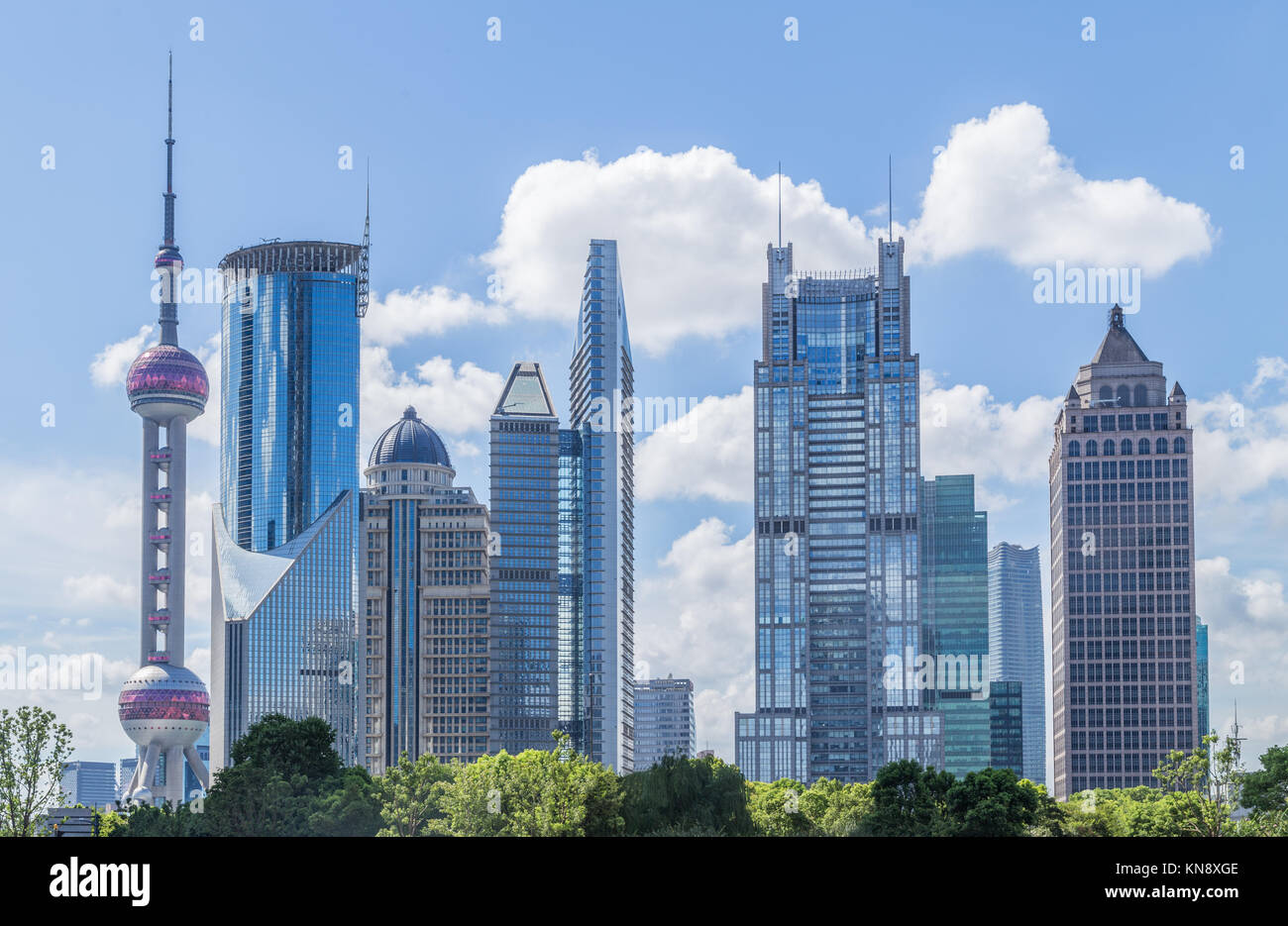 A scenic view of oriental_pearl_radio_tv_tower