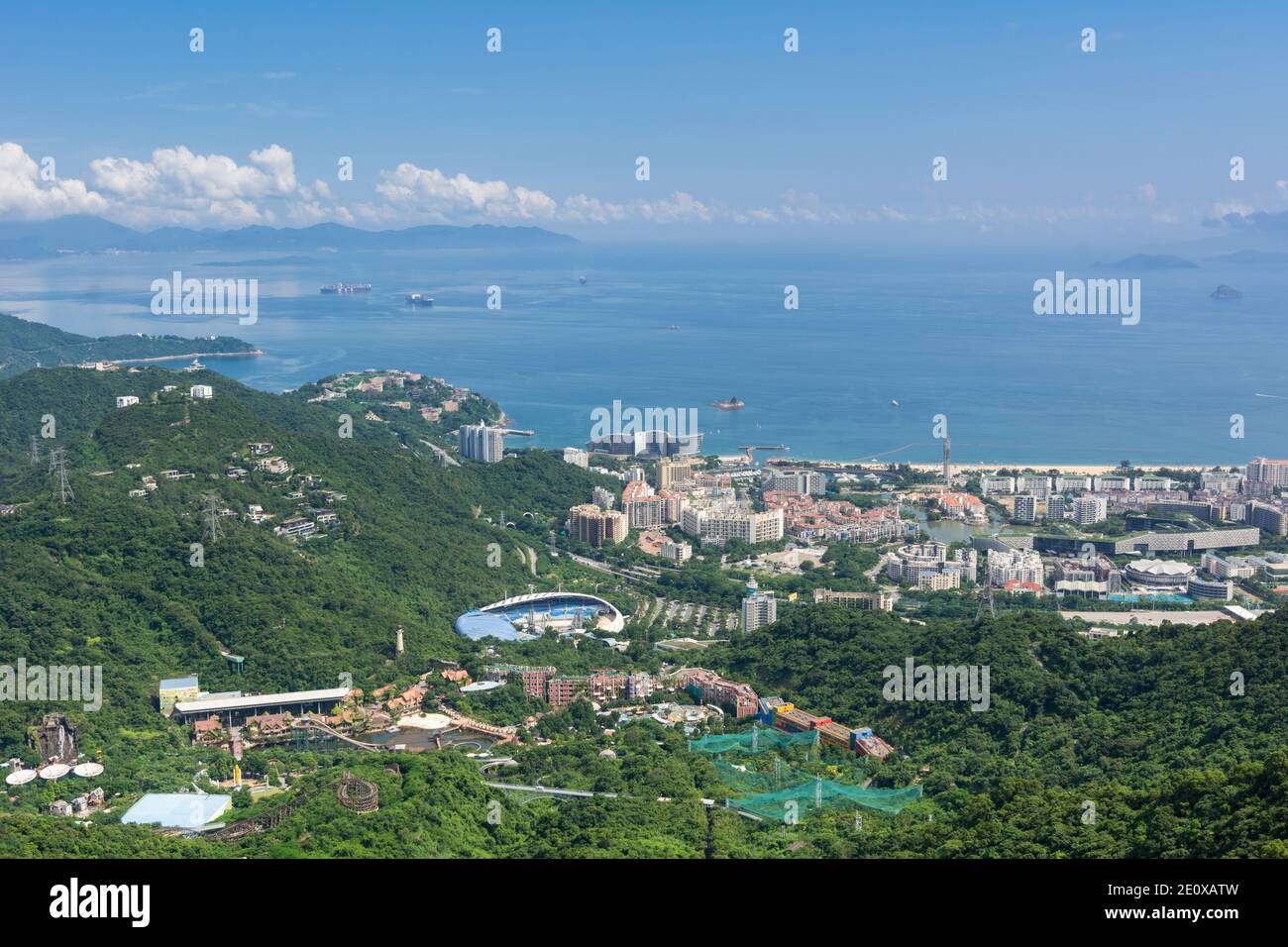 A scenic view of overseas chinese town shenzhen