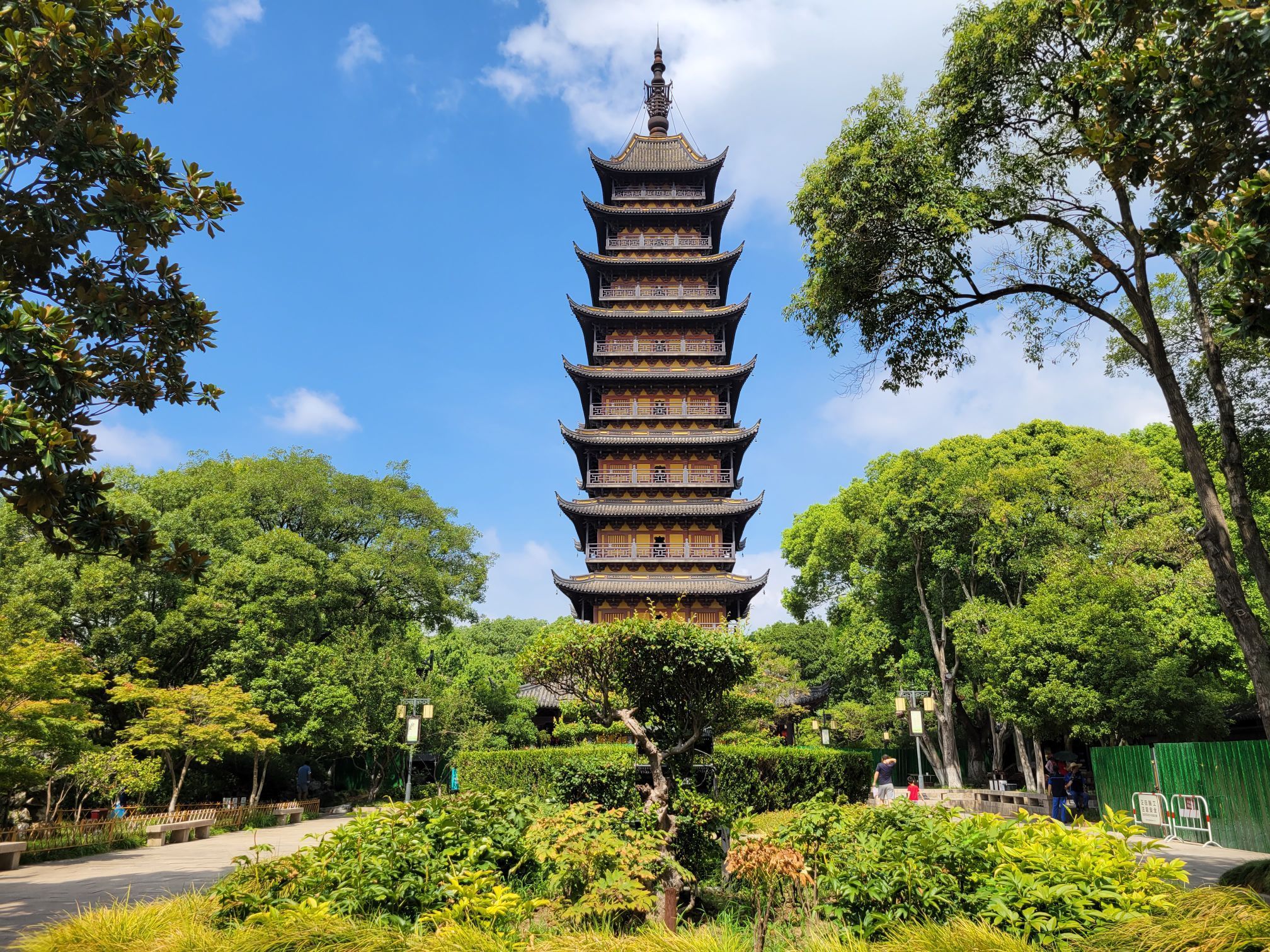 A scenic view of pagoda at chongjiao xingfu temple