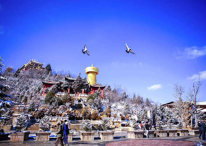 A scenic view of Panlongcheng Rujinan Ancients
