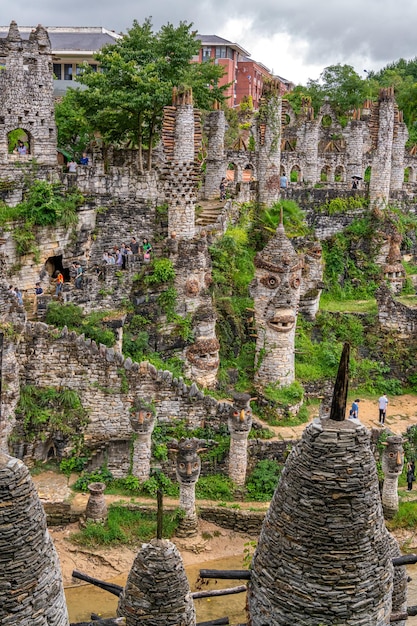 A scenic view of Pei Li Gang Ruins