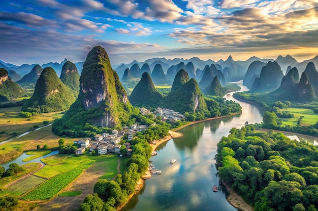 A scenic view of Pei Li Gang Ruins
