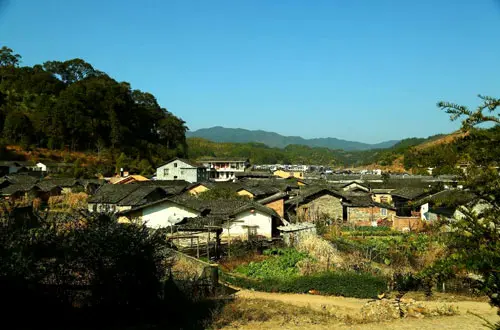 A scenic view of peitian ancient village