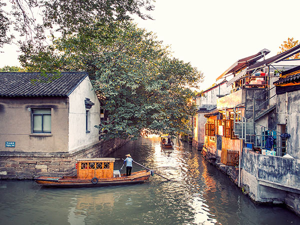 A scenic view of pingjiang road
