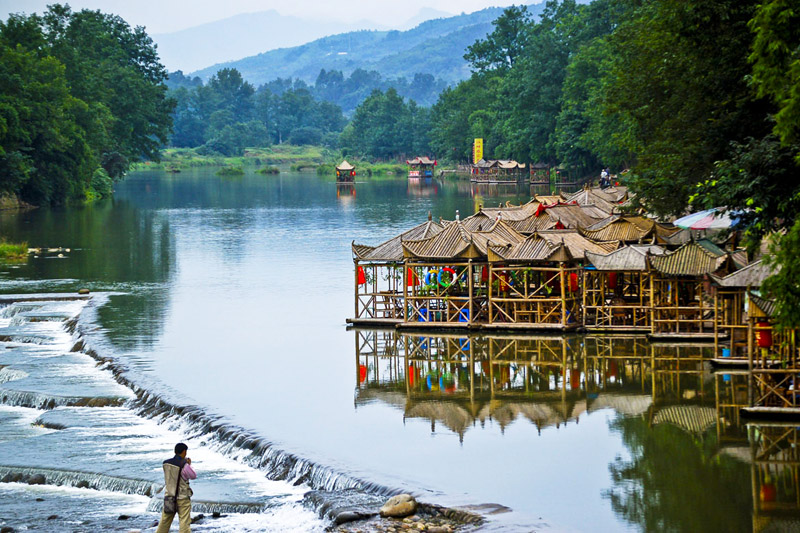 A scenic view of pingle ancient town