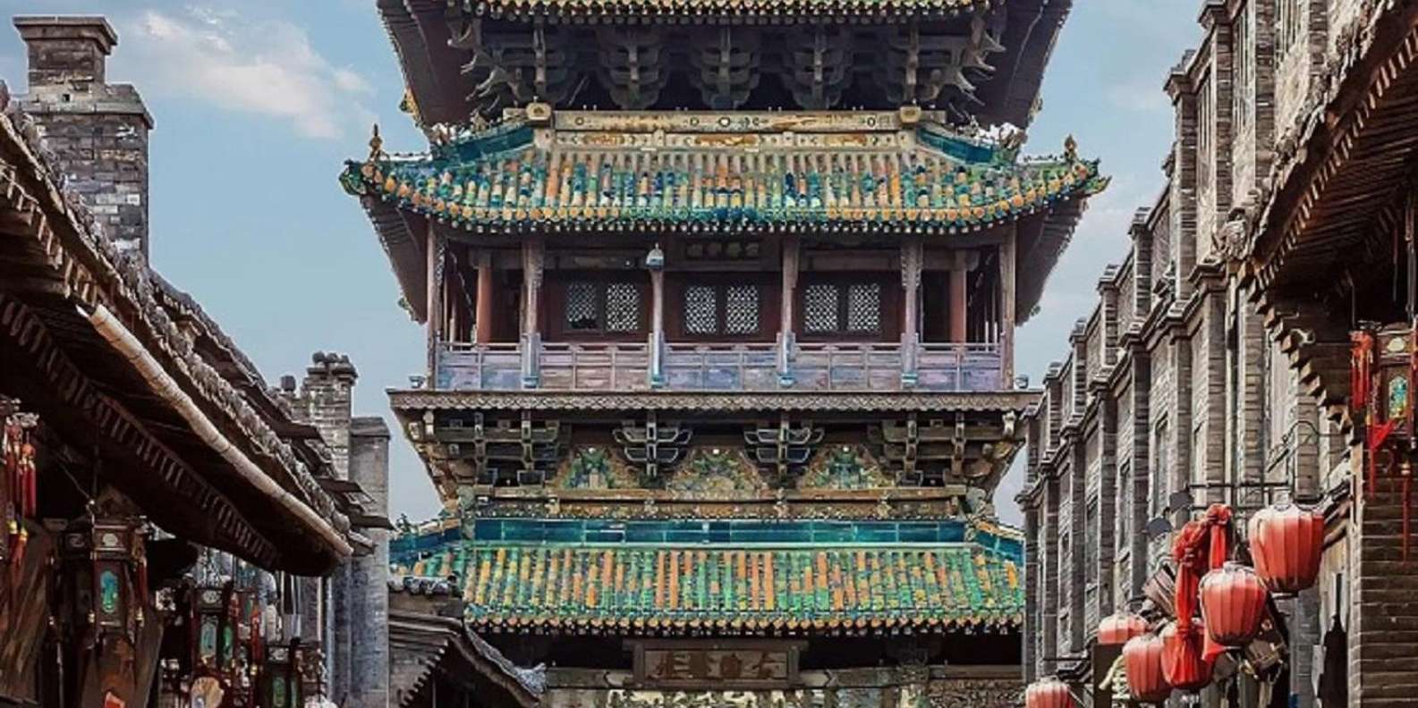 A scenic view of Pingyao Ancient City