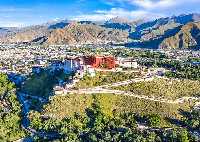 A scenic view of potala palace