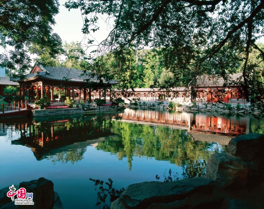 A scenic view of prince gong's mansion