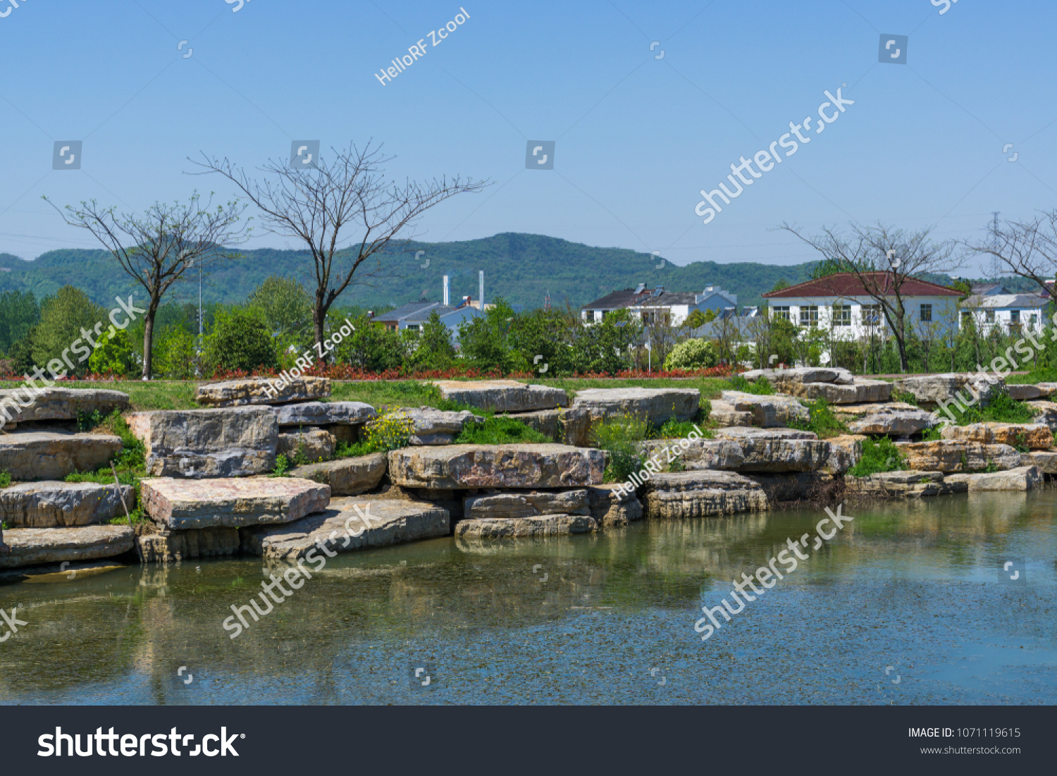 A scenic view of Pukou Qiaotou Site