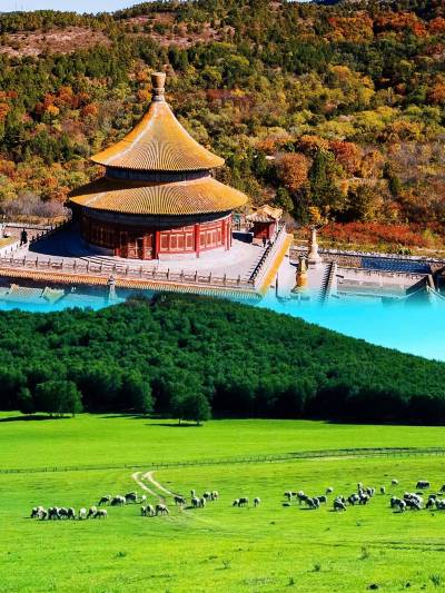 A scenic view of Puning Temple