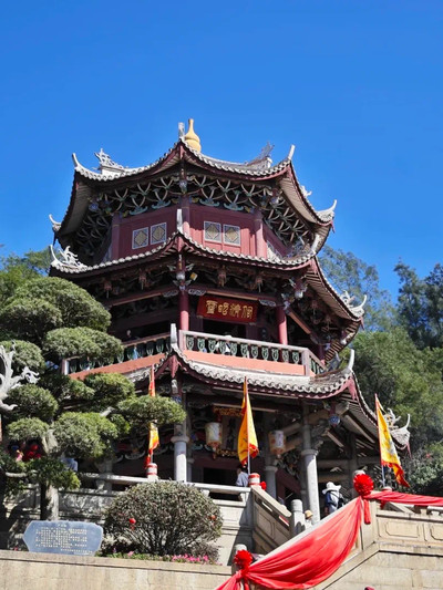 A scenic view of putian meizhou mazhu temple