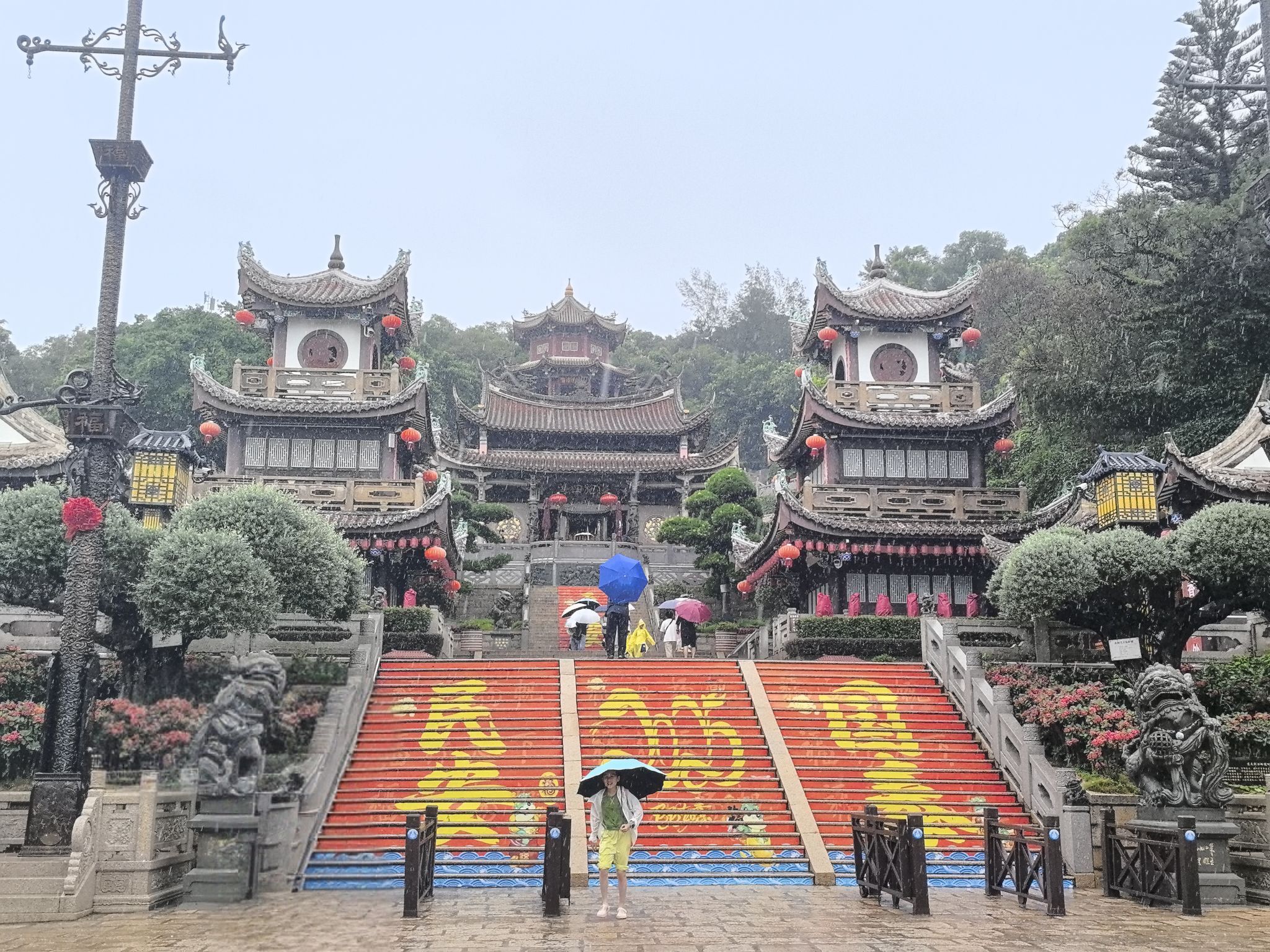 A scenic view of putian meizhou mazhu temple