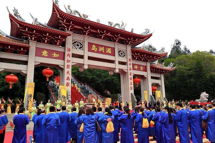 A scenic view of putian meizhou mazhu temple