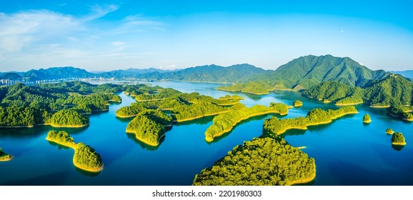 A scenic view of qiandao lake