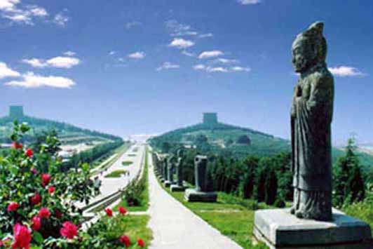 A scenic view of qianling_mausoleum_scenic_area