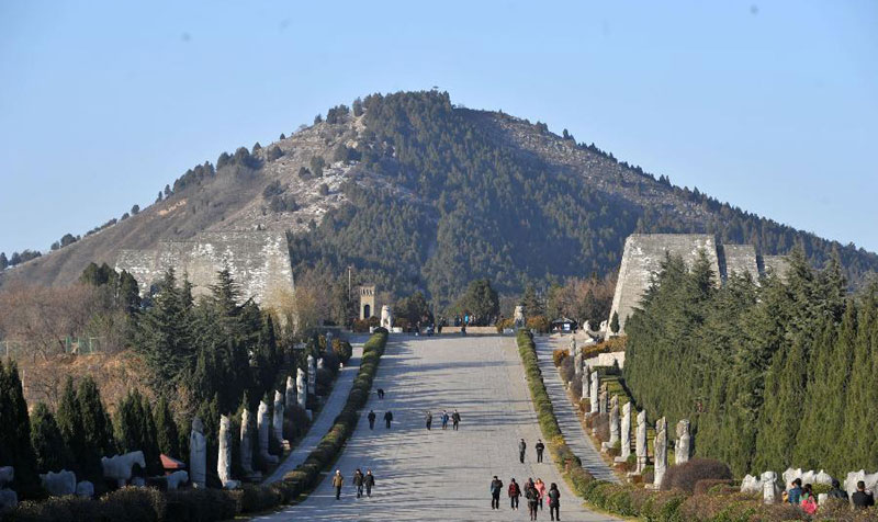 A scenic view of qianling_mausoleum_scenic_area