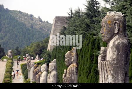 A scenic view of qianling_mausoleum_scenic_area