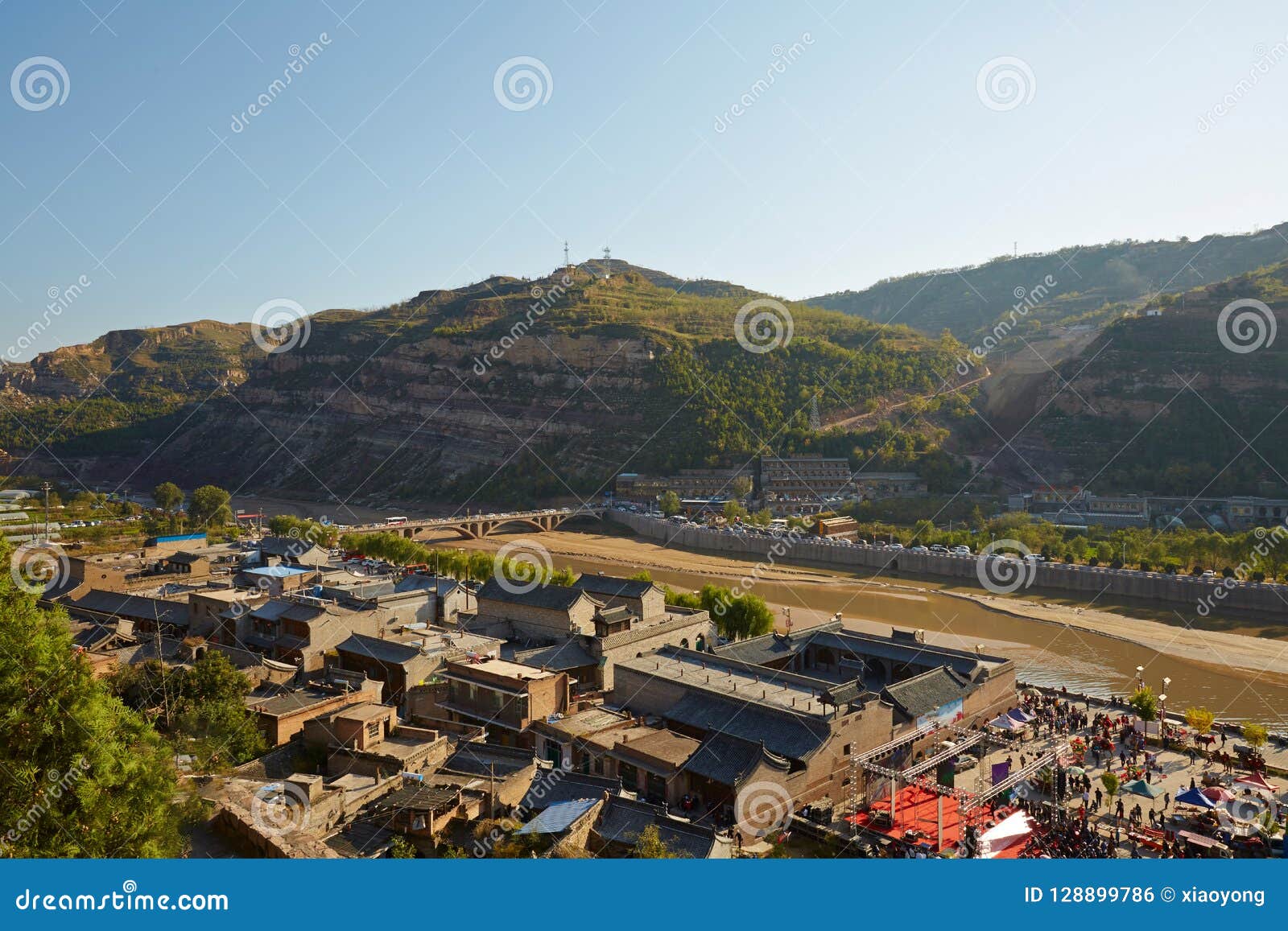 A scenic view of Qikou Ancient Town Of Wuqiang