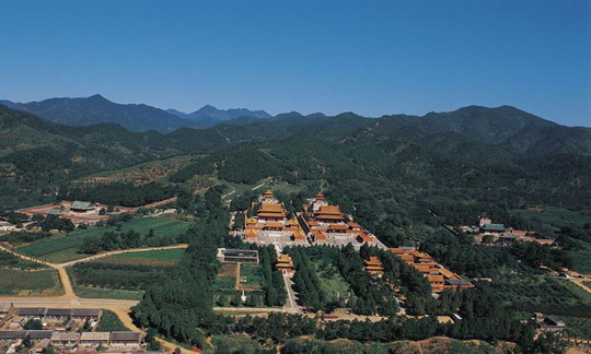 A scenic view of Qing Eastern Tombs