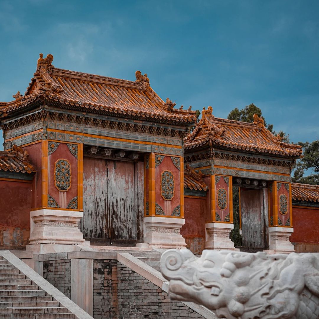 A scenic view of Qing Eastern Tombs