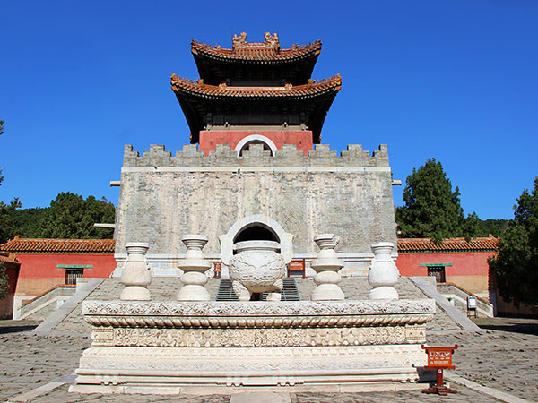 A scenic view of Qing Western Tombs
