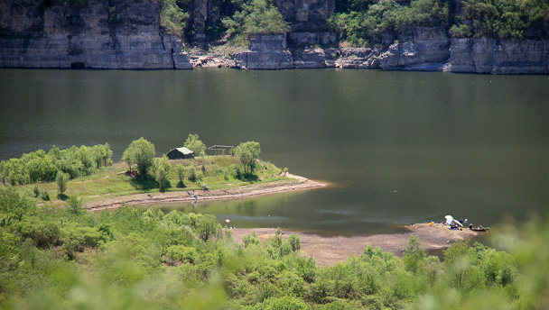 A scenic view of Qing Western Tombs