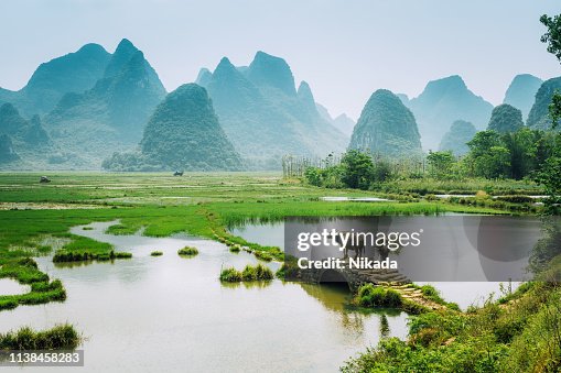 A scenic view of qing_zhaoling_heritage