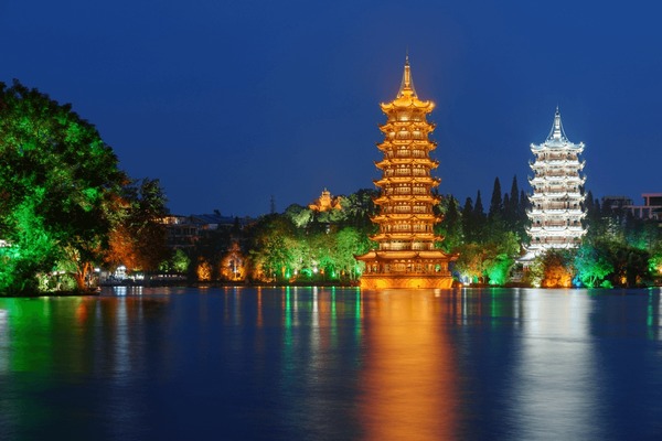 A scenic view of qing_zhaoling_heritage