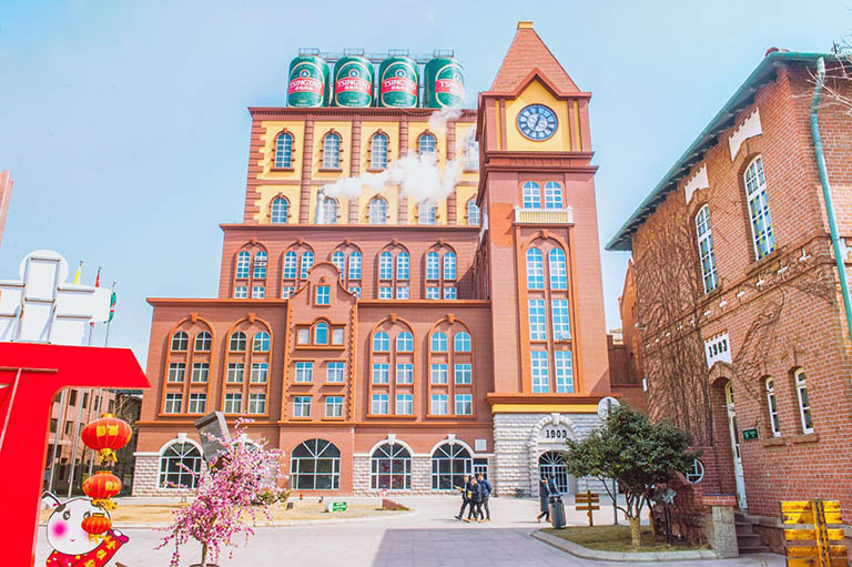 A scenic view of Qingdao Beer Museum
