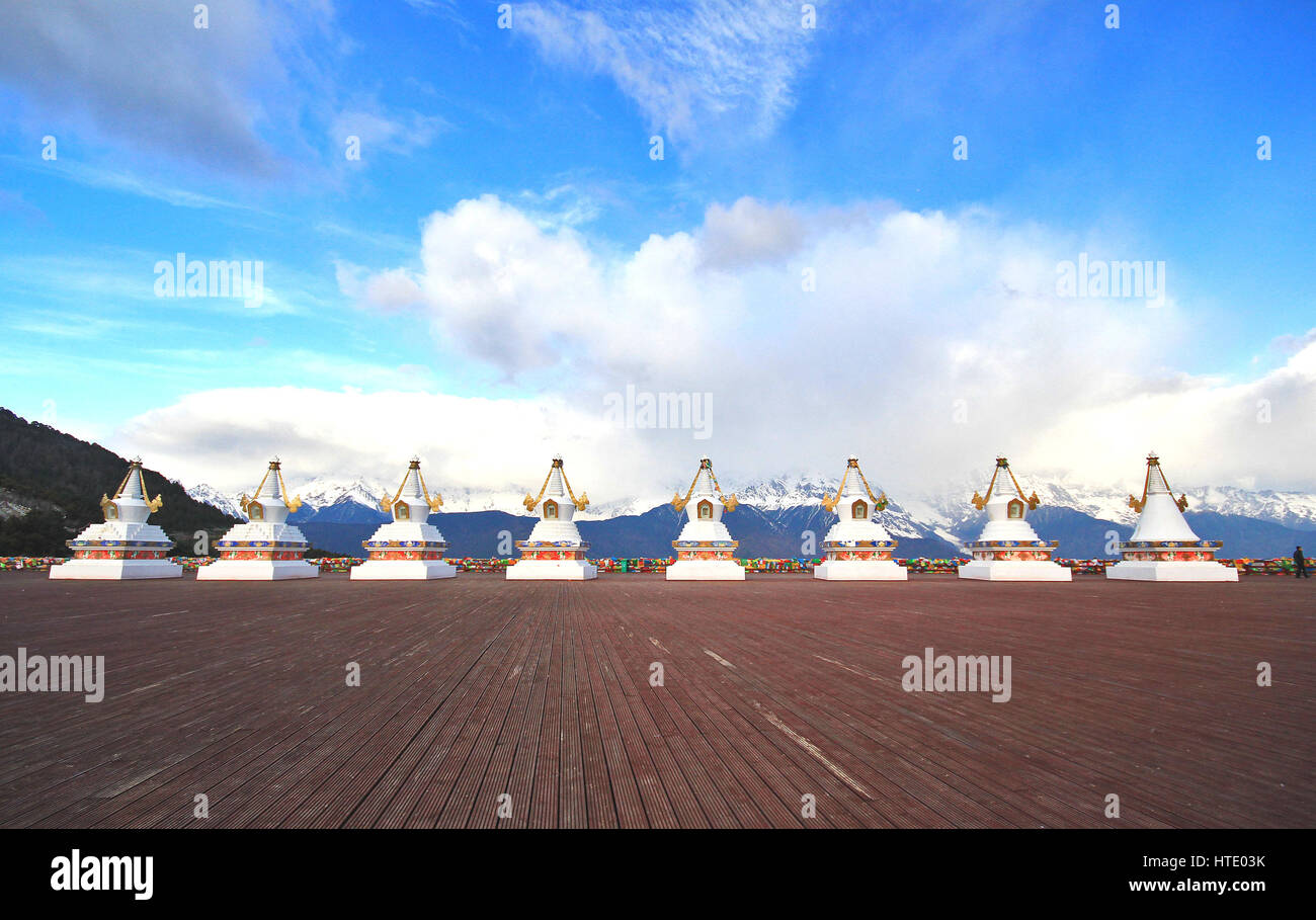 A scenic view of qingyuan feilai temple