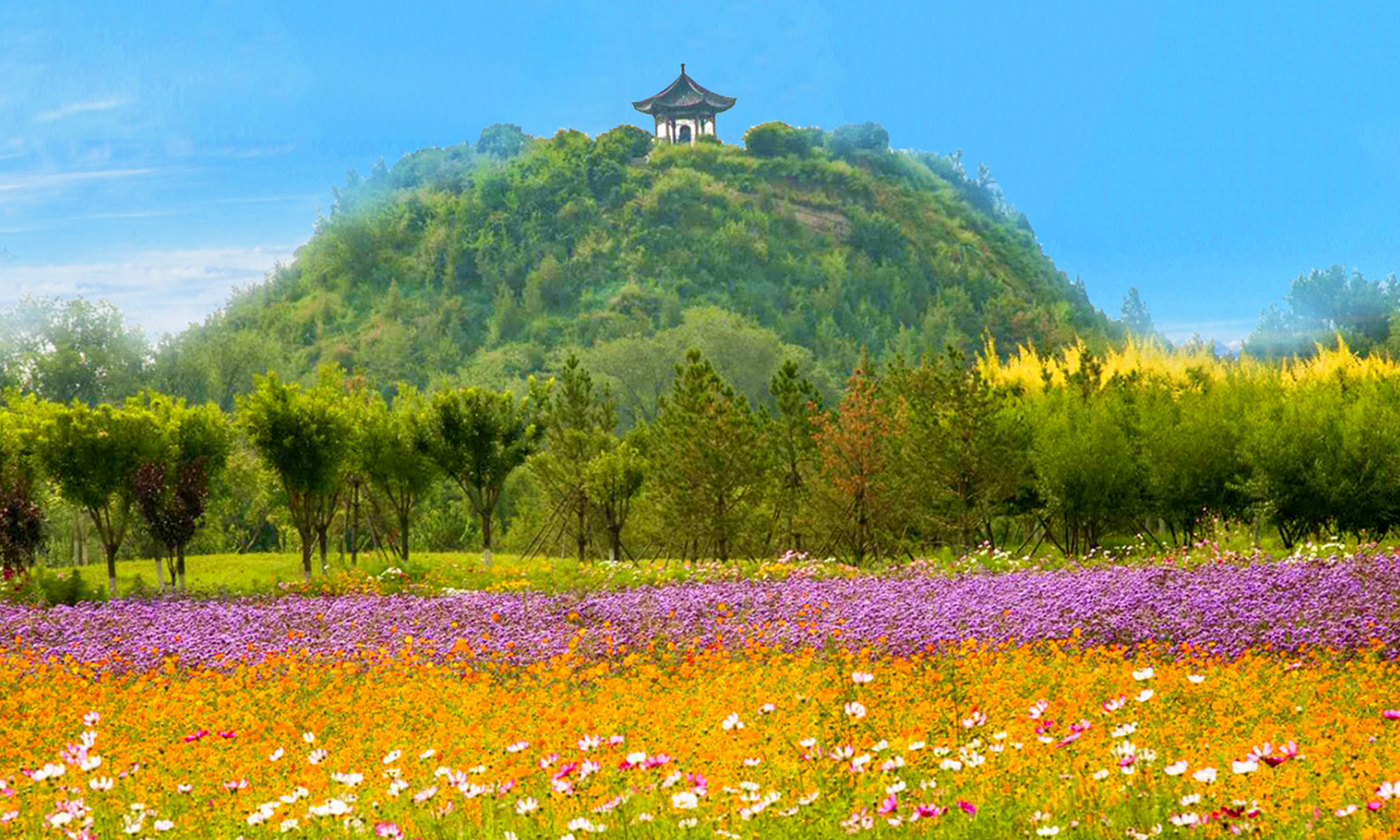 A scenic view of qiu_jun_s_former_residence_and_tomb
