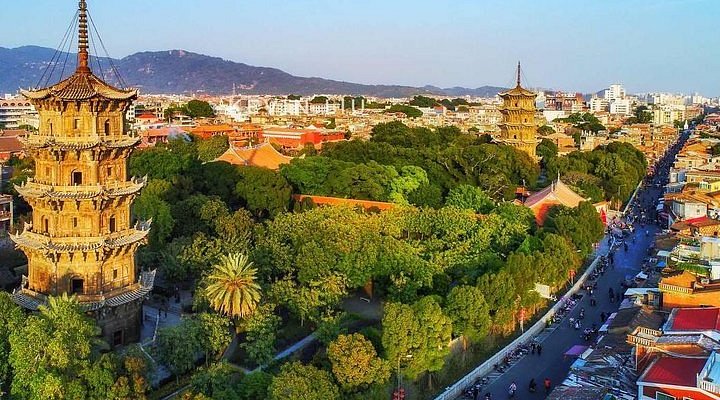 A scenic view of quanzhou maritime museum
