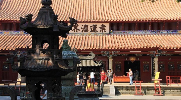 A scenic view of quanzhou maritime museum