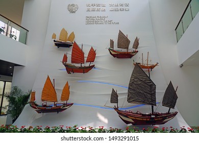 A scenic view of quanzhou maritime museum