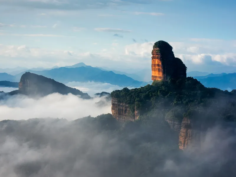 A scenic view of qujiang maba man site