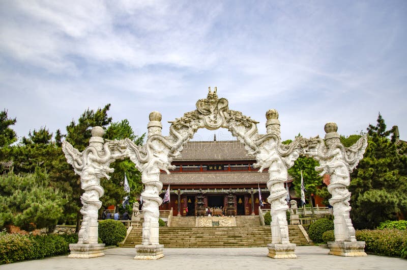 A scenic view of Quzi Temple