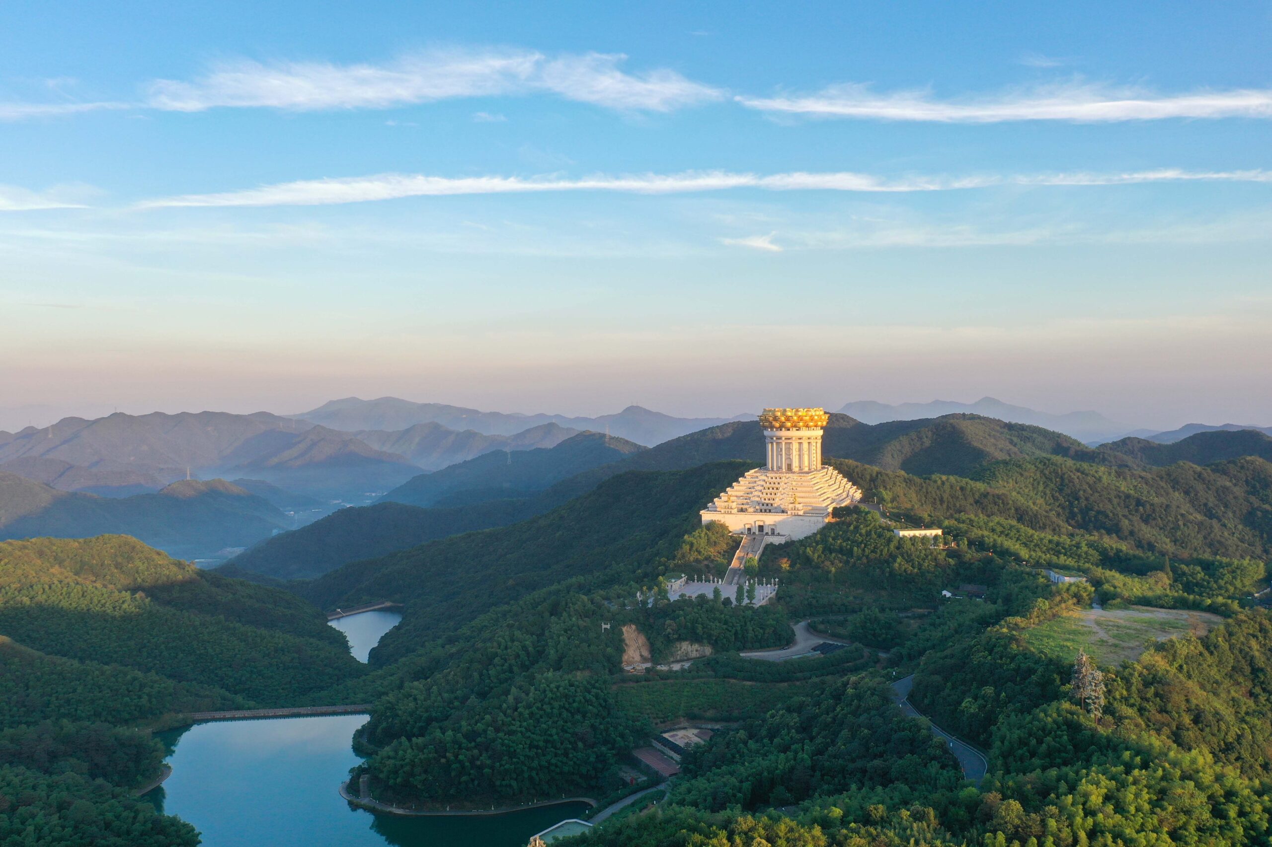 A scenic view of Quzi Temple