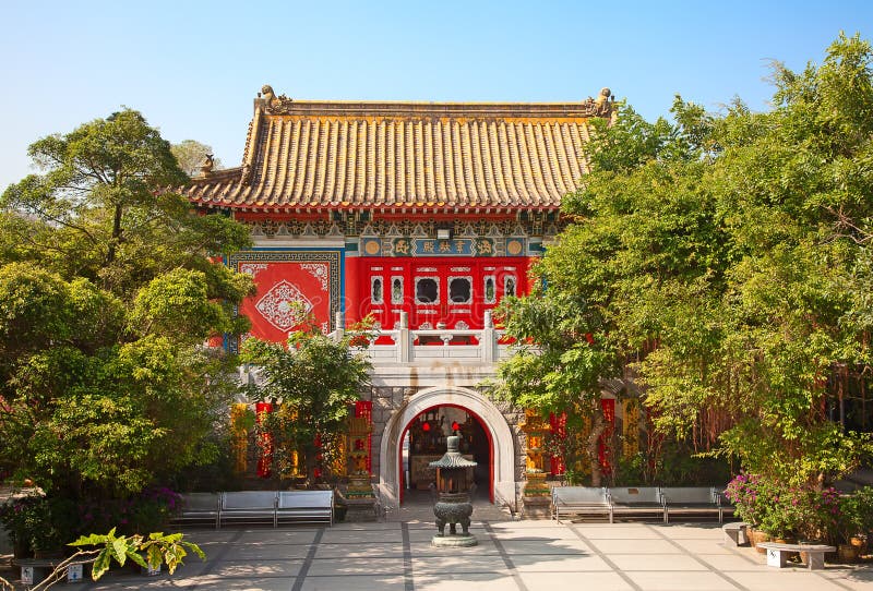 A scenic view of Quzi Temple