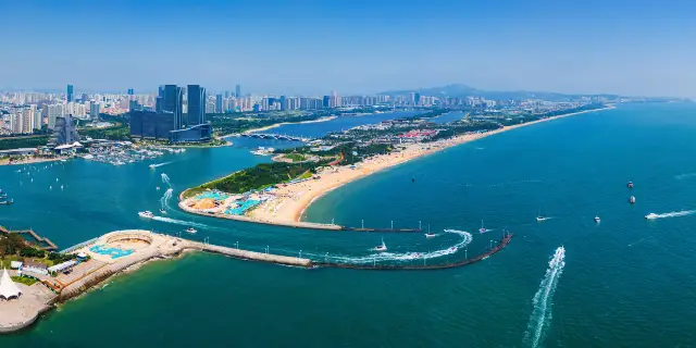 A scenic view of Rizhao Wanpingkou