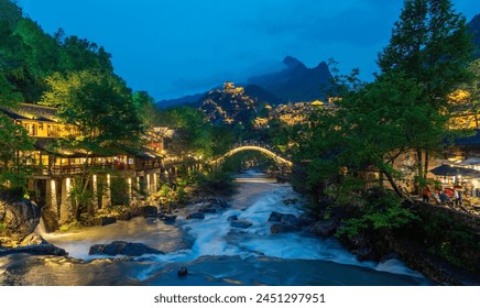 A scenic view of rongan chang'an ancient town