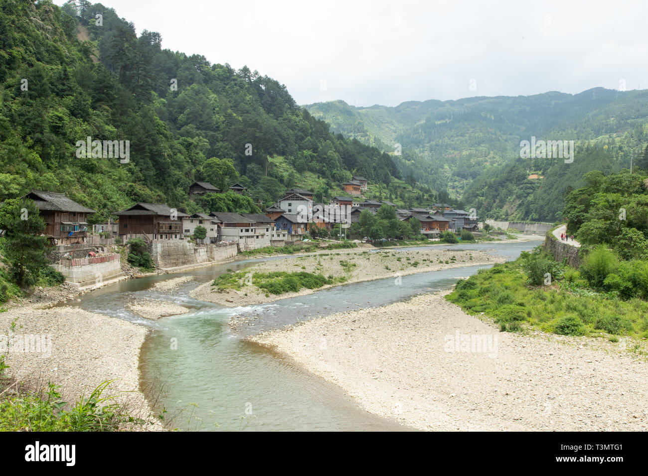 A scenic view of rongshui miao village