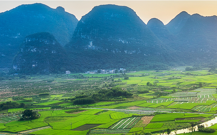 A scenic view of rongshui miao village