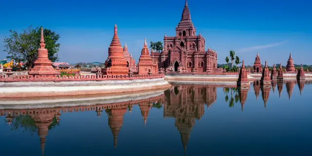A scenic view of ruili border cultural park