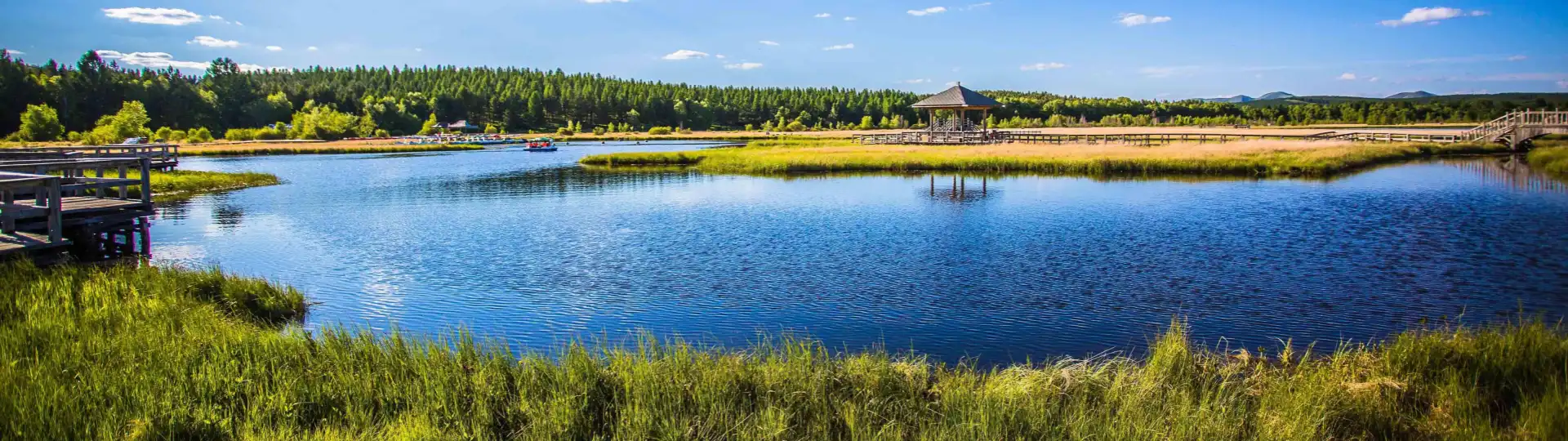 A scenic view of Saihanba National Forest Park